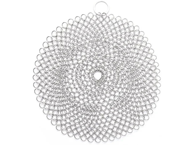 1PC Stainless Steel Chainmail Scrubber Reusable Kitchen Cleaning Ring Washing Net Cleaner Tool for Home Pot Pan Dish