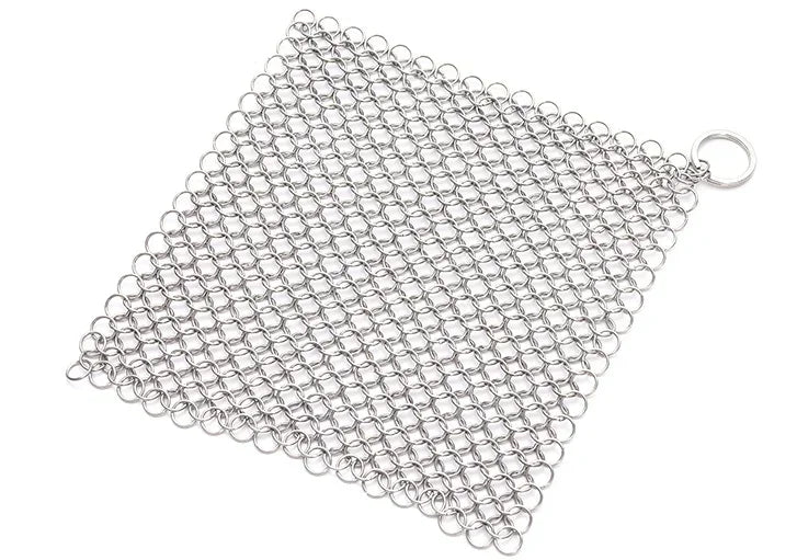 1PC Stainless Steel Chainmail Scrubber Reusable Kitchen Cleaning Ring Washing Net Cleaner Tool for Home Pot Pan Dish