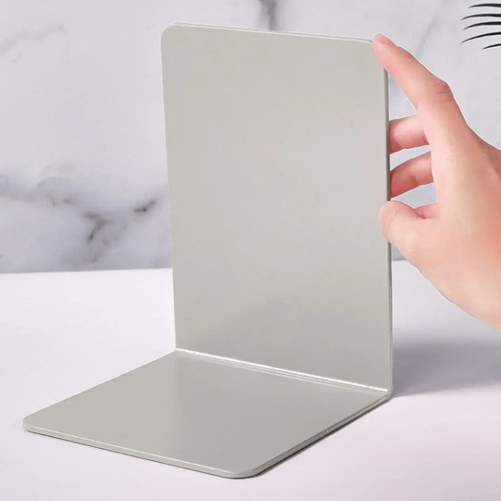 L-Shaped Desk Bookends & Book Stand – Durable Magazine & Book Display Rack