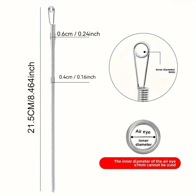 Bendable Drawstring Threader Tool – Spring Clip for Hoodies, Pants & Elastic Bands