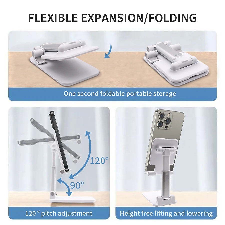 Flexible Desktop Phone & Tablet Stand – Adjustable Lazy Bracket for iPhone, Samsung & More
