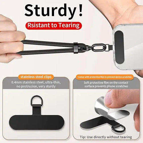 360° Adjustable Phone Neck Lanyard – Anti-Drop Universal Crossbody Strap for All Phone Cases