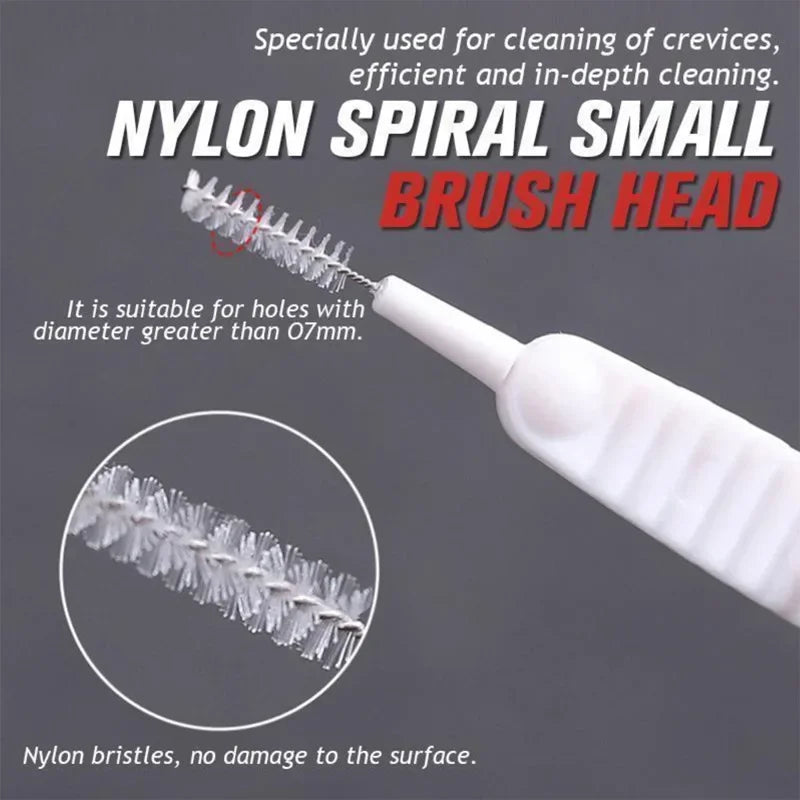 Micro Nylon Shower Cleaning Brush – Anti-Blocking Nozzle & Bathroom Cleaning Tool