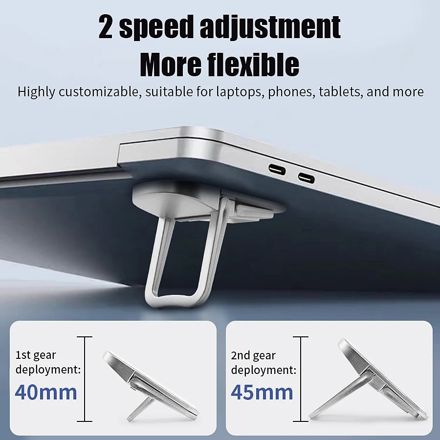 Mini Portable Laptop Stand – Compact Cooling Riser for MacBook, Dell, ASUS, HP & More
