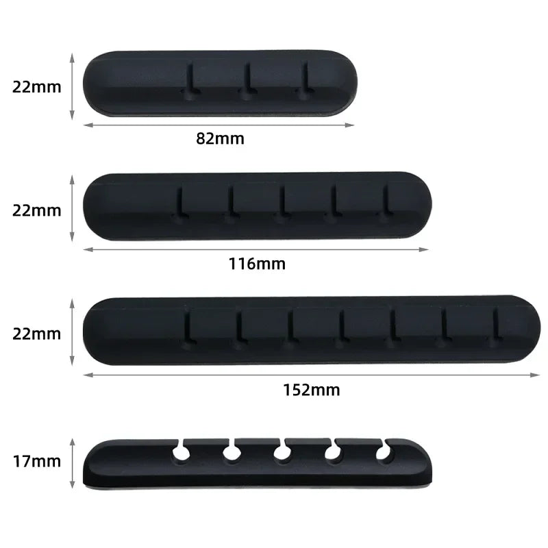 Adhesive Cable Management Clips – Desk Wire Organizer for USB, Charging & Mouse Cables