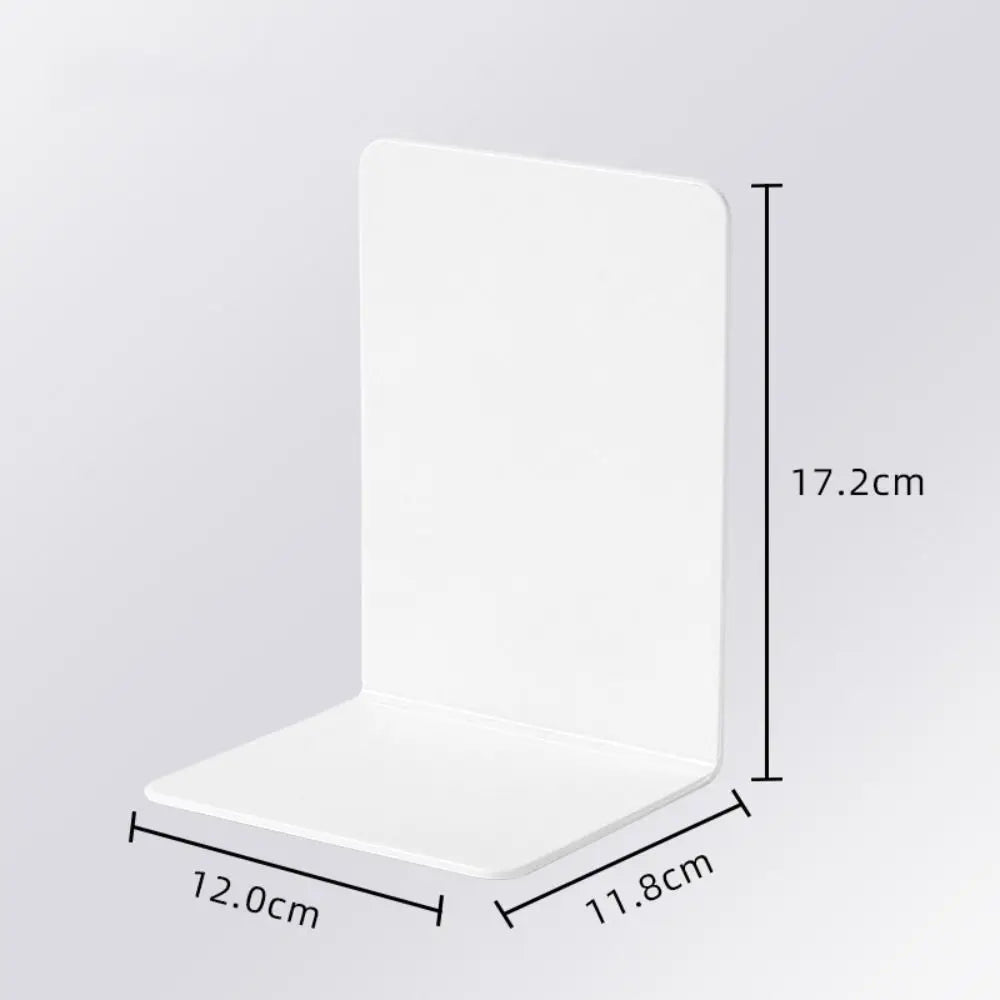 L-Shaped Desk Bookends & Book Stand – Durable Magazine & Book Display Rack