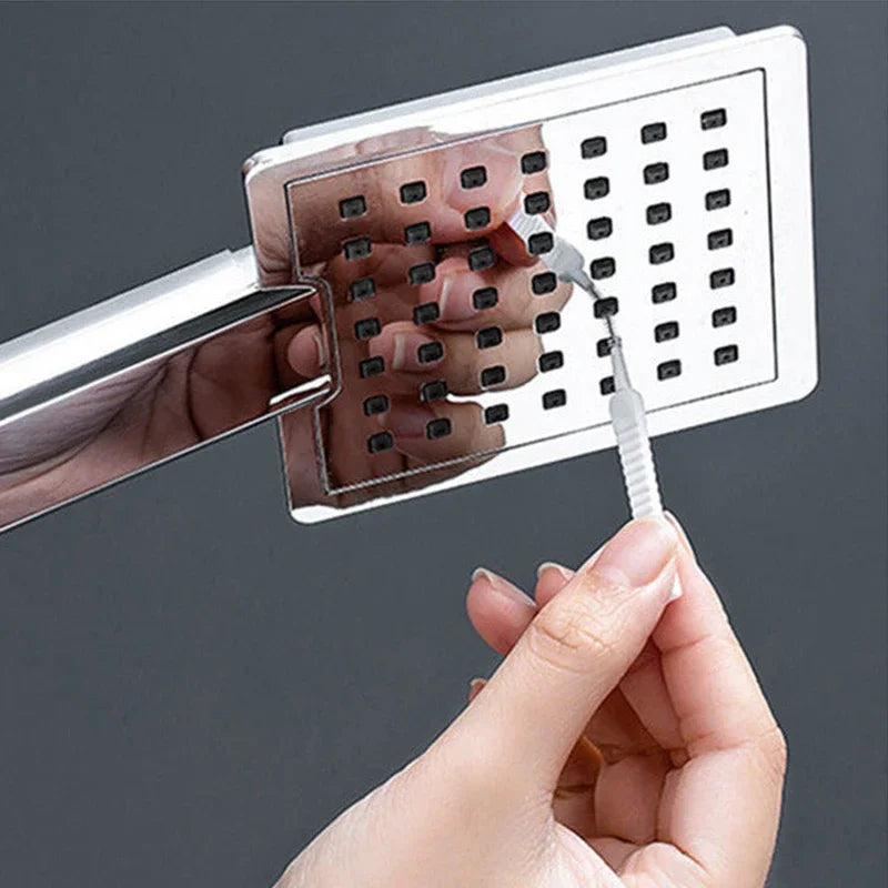 Micro Nylon Shower Cleaning Brush – Anti-Blocking Nozzle & Bathroom Cleaning Tool