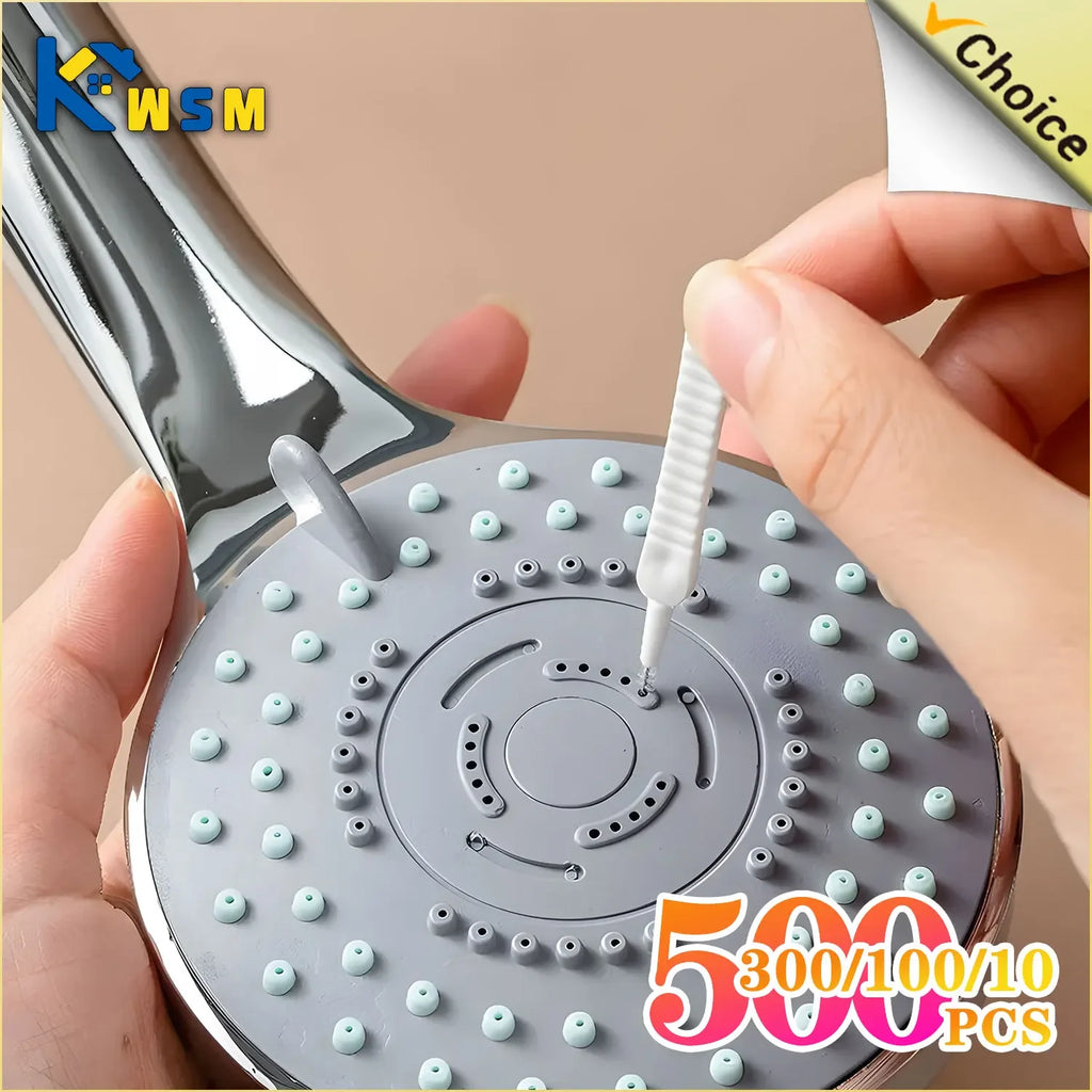 Micro Nylon Shower Cleaning Brush – Anti-Blocking Nozzle & Bathroom Cleaning Tool
