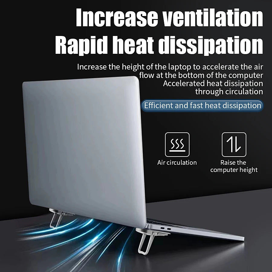 Mini Portable Laptop Stand – Compact Cooling Riser for MacBook, Dell, ASUS, HP & More