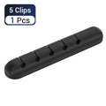 Adhesive Cable Management Clips – Desk Wire Organizer for USB, Charging & Mouse Cables