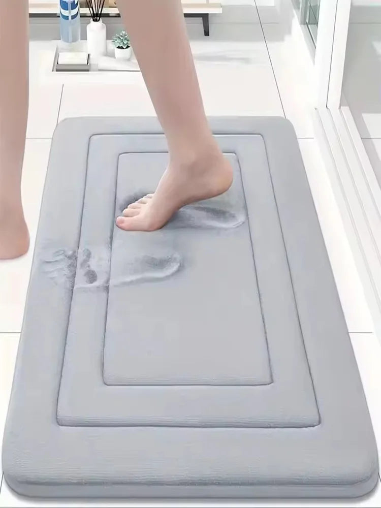Memory Foam Bath Mat – Non-Slip, Super Absorbent & Quick Dry Bathroom Rug