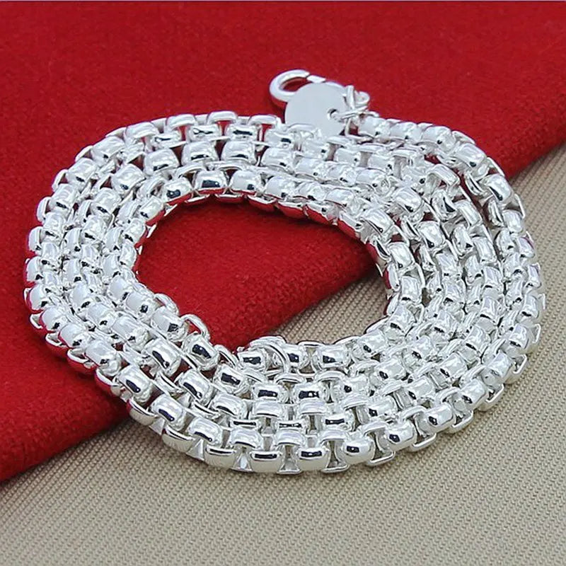 Round Box Chain Necklace