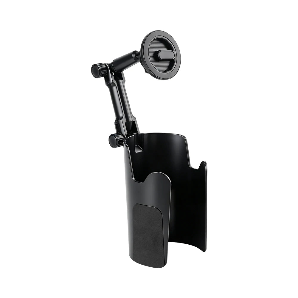Car Cup Holder Phone Mount, Magnetic 360° Rotatable 2-in-1 Multifunctional Cell Phone Holder Universal Car Navigation Support St
