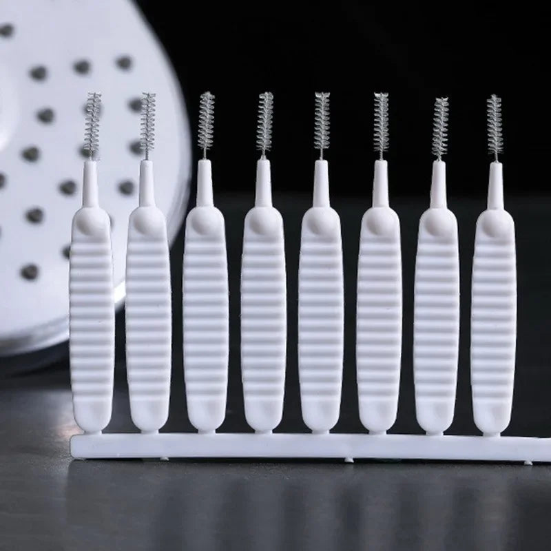 Micro Nylon Shower Cleaning Brush – Anti-Blocking Nozzle & Bathroom Cleaning Tool