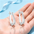 Star Twisted Hoop Earrings