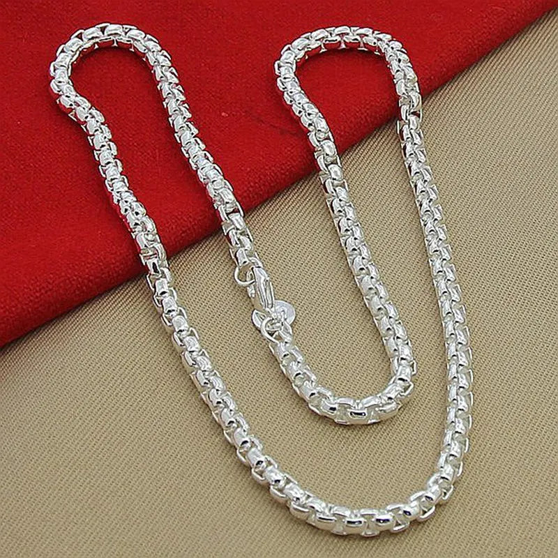 Round Box Chain Necklace