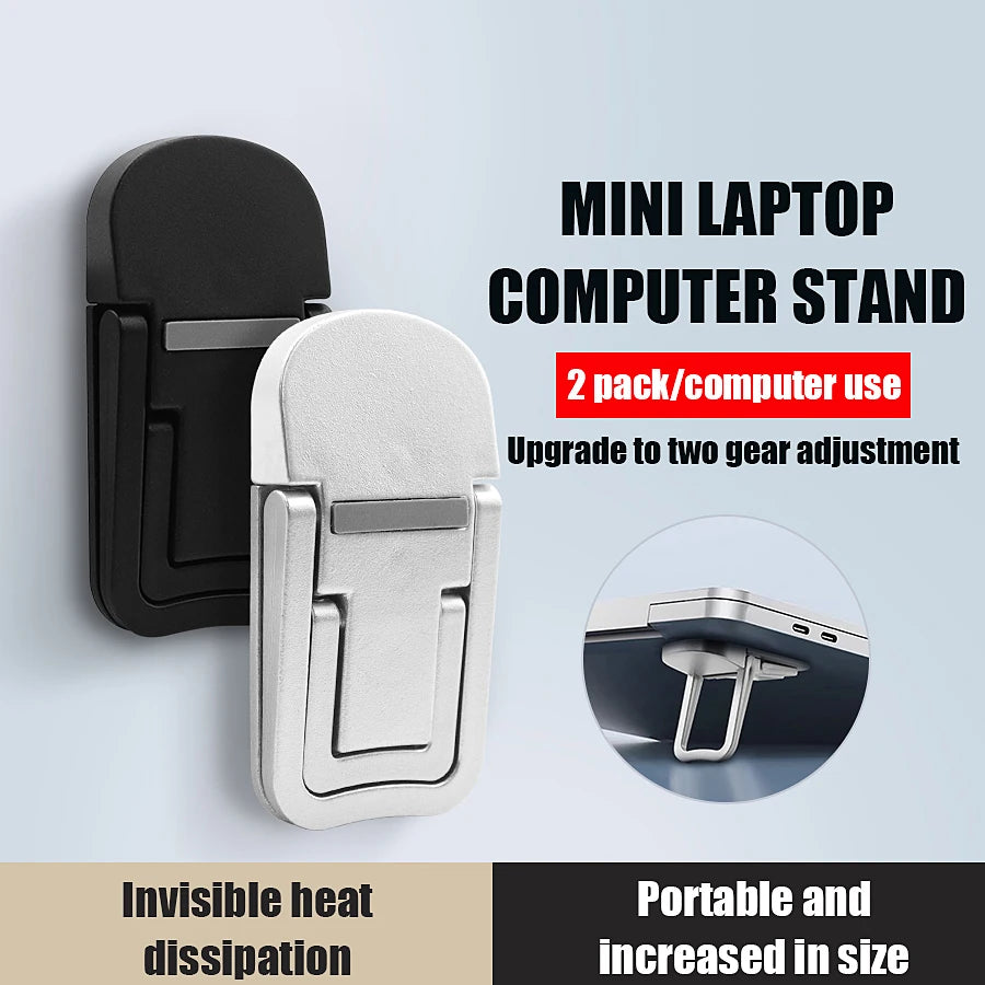 Mini Portable Laptop Stand – Compact Cooling Riser for MacBook, Dell, ASUS, HP & More