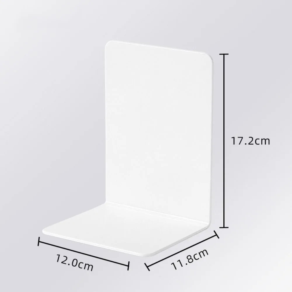 L-Shaped Desk Bookends & Book Stand – Durable Magazine & Book Display Rack