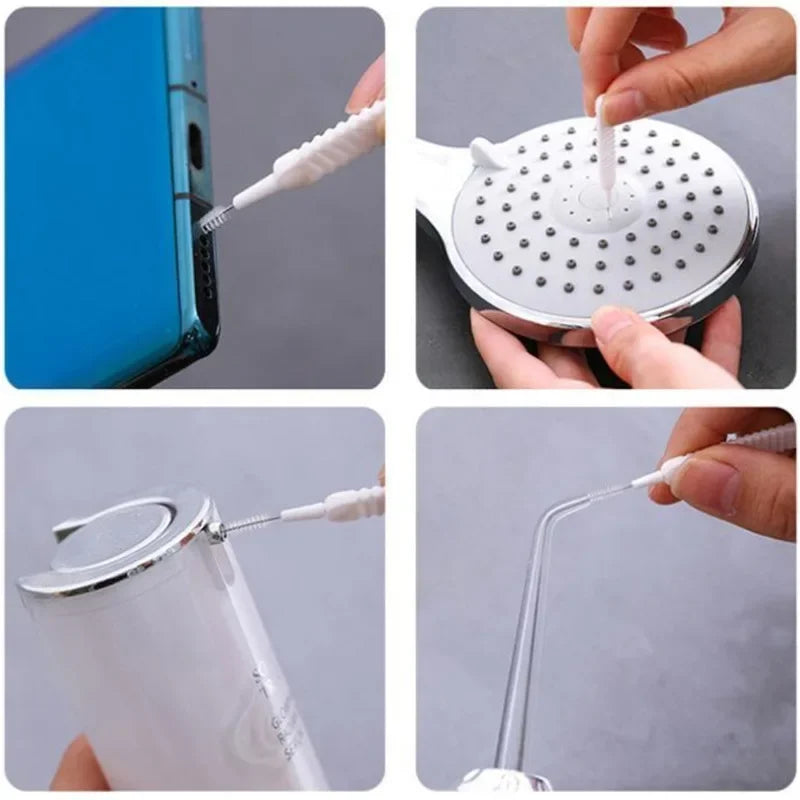 Micro Nylon Shower Cleaning Brush – Anti-Blocking Nozzle & Bathroom Cleaning Tool