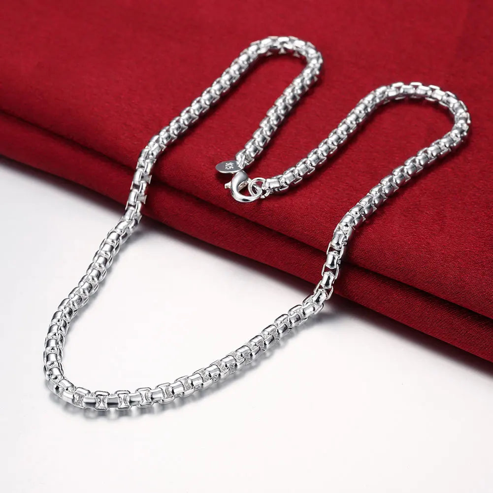 Round Box Chain Necklace